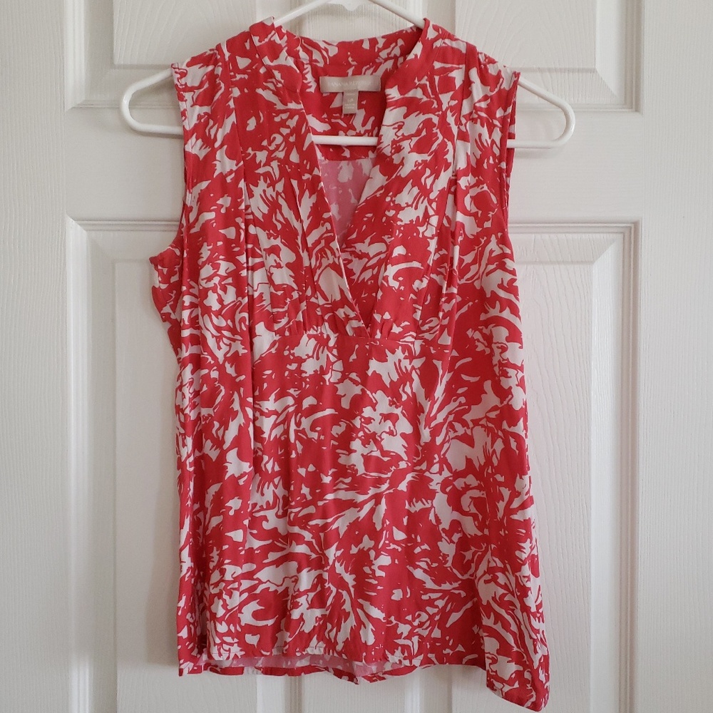 Banana Republic coral blouse